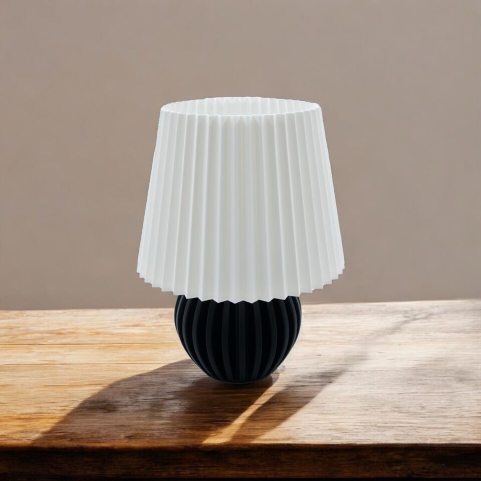 Striped Çocuk Abajur beyaz