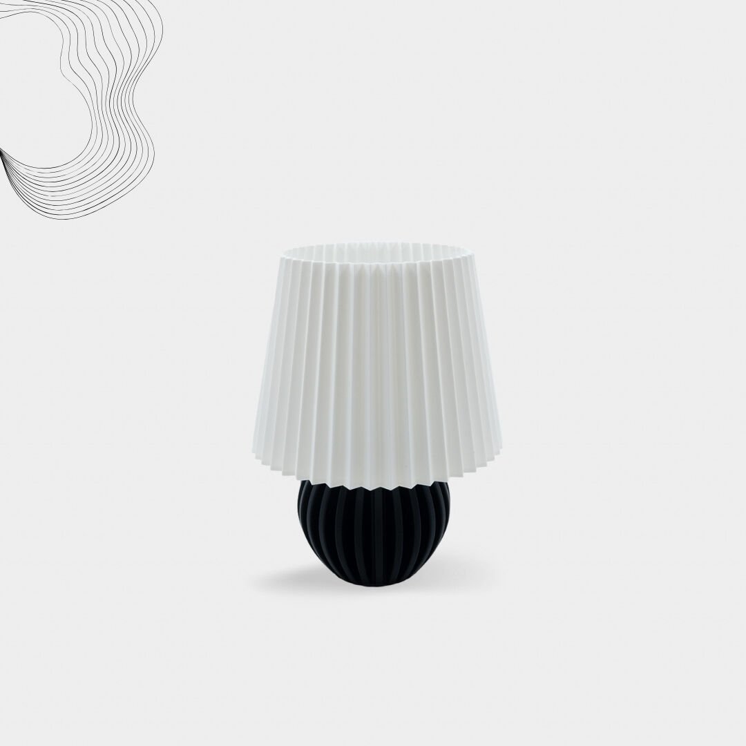 Striped Çocuk Abajur beyaz