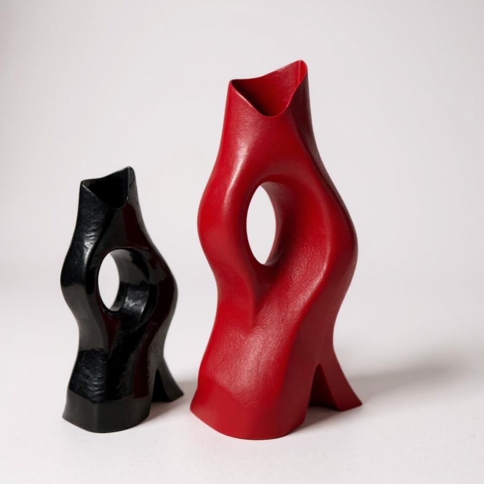 Diva Vase Sanatsal Vazo 2 boy takım