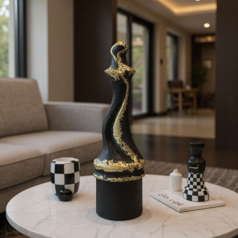 Regalıa Satranç Taşı Şah Heykel