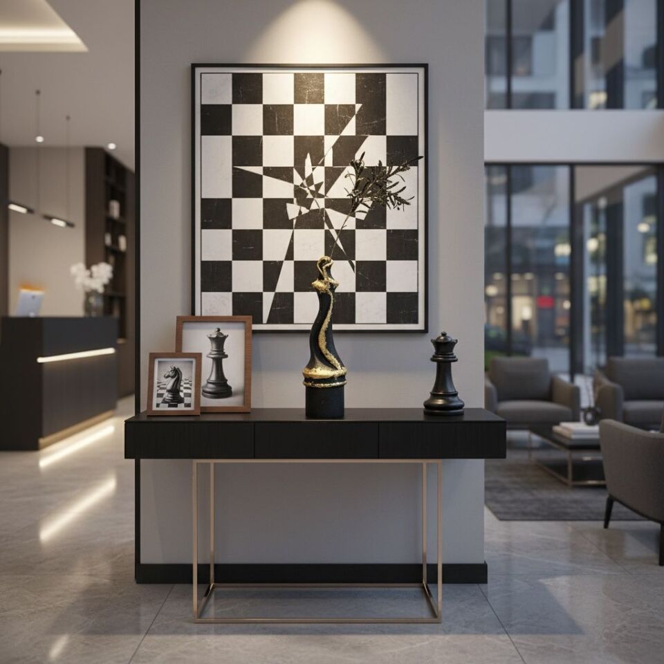 Regalıa Satranç Taşı Şah Heykel