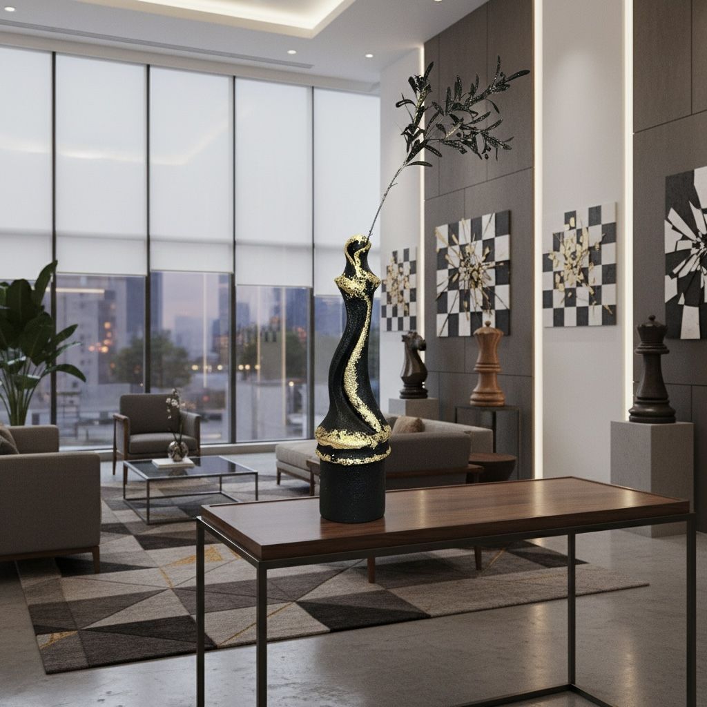 Regalıa Satranç Taşı Şah Heykel